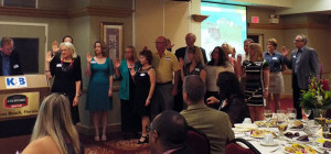 Keep Brevard Beautiful Board of Directors take the oath at ceremony. (Photo: KBB)