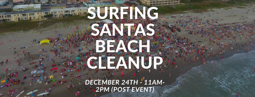 Surfing Santas Beach Cleanup - December 24